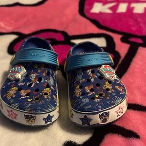 CROCS Kids Paw Patrol Slippers - Blue and Yellow